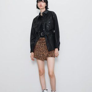 Animal Print Skort